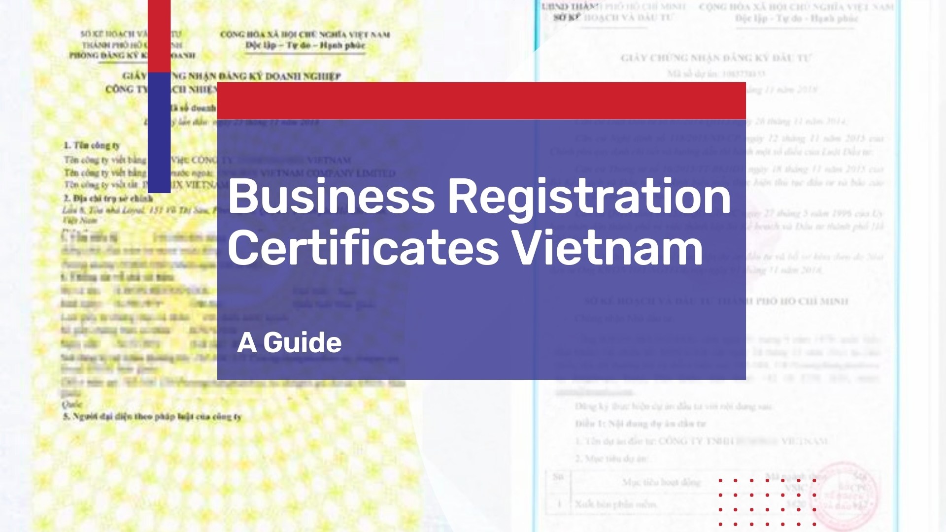 Required Certificates and Licenses for Foreign Business Registration in Vietnam